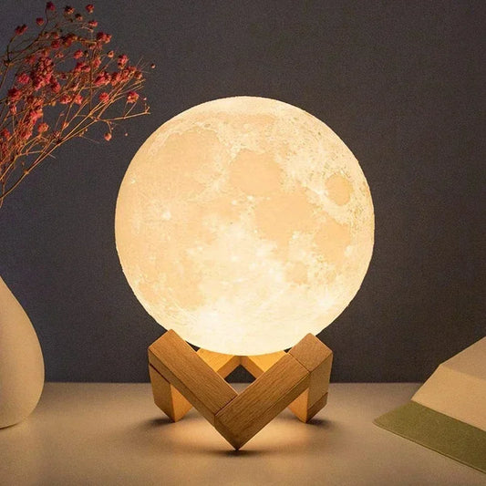 Moon Lamp Bedroom LED Night Light 3D