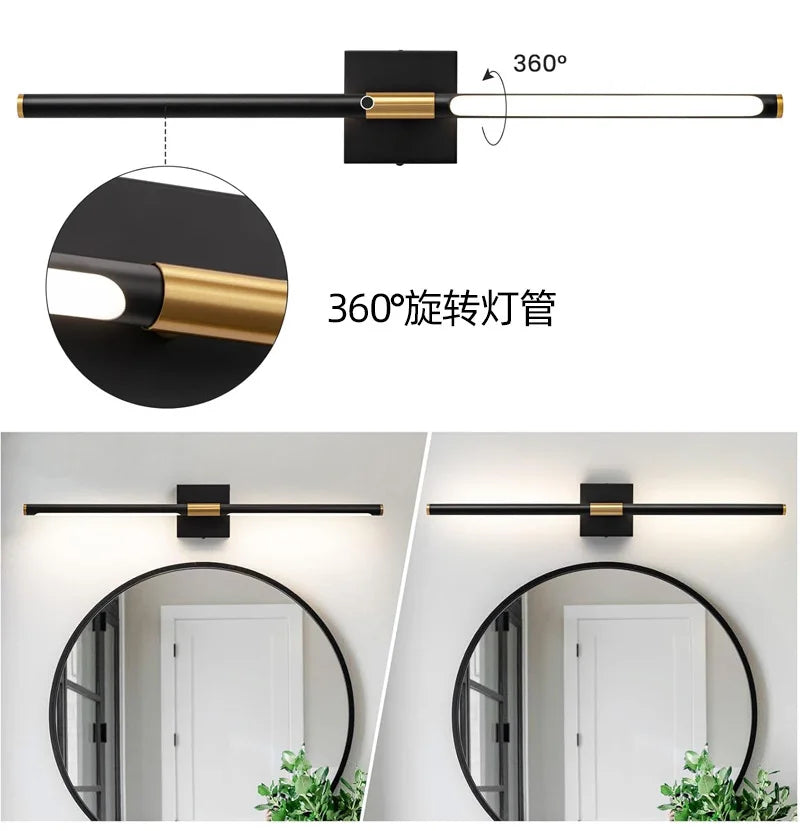 360°Rotate Wireless Rechargeable Wall Sconces with Remote Control