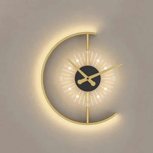 Clock Wall Lamp