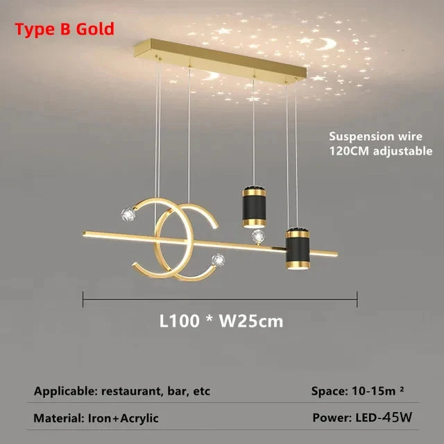 Modern Dining Room Pendant Light LED