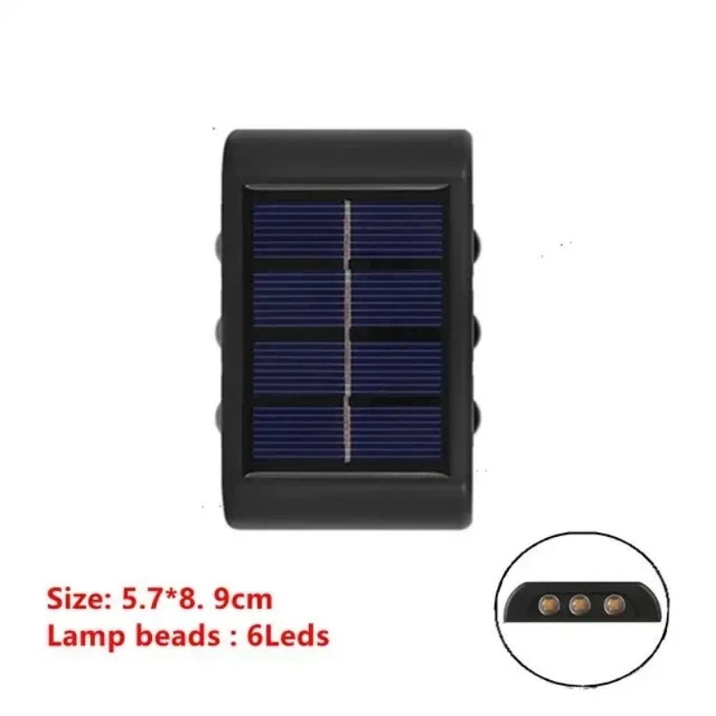 Solar LED Outdoor Light Solar Lighting Sensor Lamp Streetlights Exterior Garden Decoration Garland Waterproof Solar Wall Light