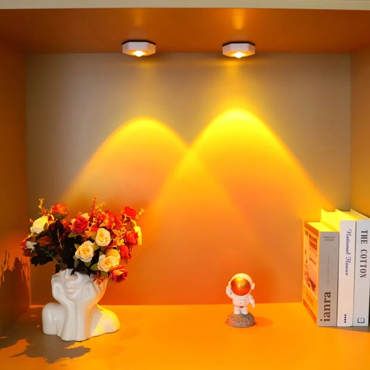 LED Sunset Lamp Wireless Interior Closet Under Cabinet Wardrobe Light Battery Powered