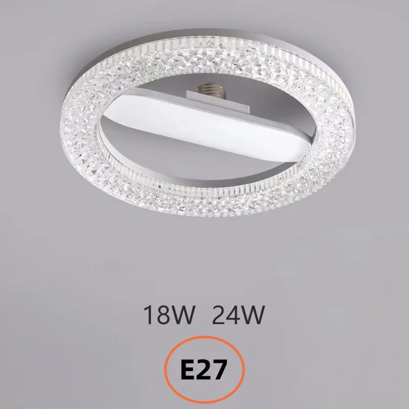 Aline LED ceiling light crystal