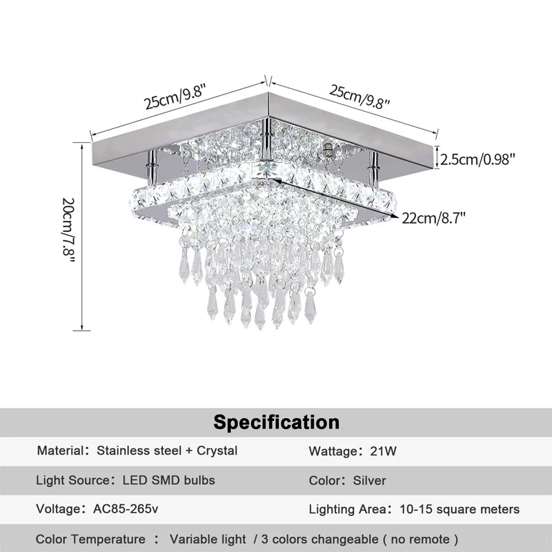 K9 Crystal Chandelier Led