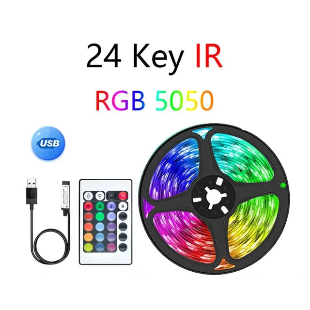 30M/20M Led Strip Lights Music Sync Color Changing RGB with Remote App Control