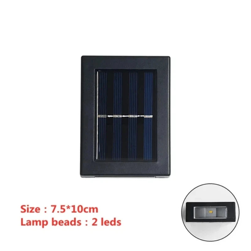 Solar LED Outdoor Light Solar Lighting Sensor Lamp Streetlights Exterior Garden Decoration Garland Waterproof Solar Wall Light