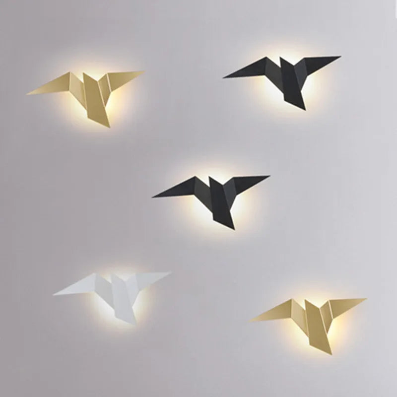 Nordic LED bird wall lamps For Home Stairs