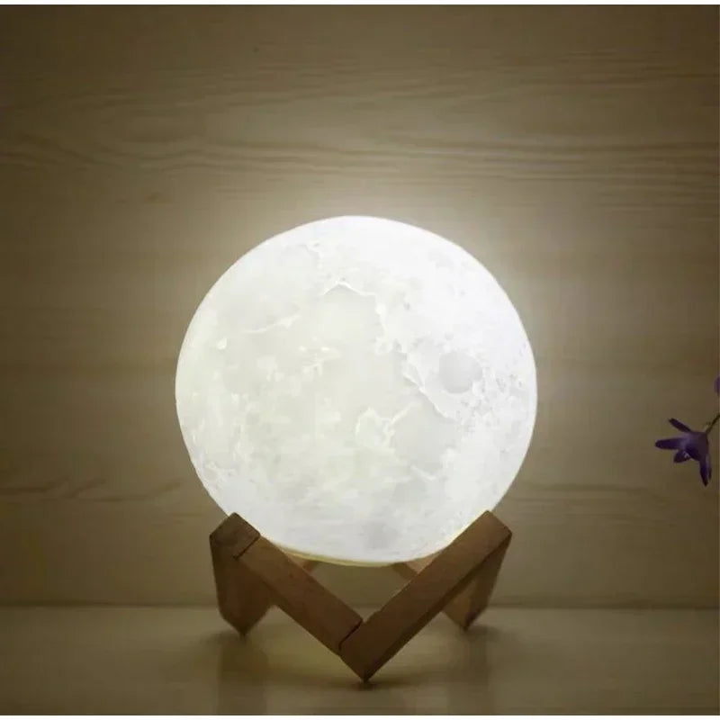 Moon Lamp Bedroom LED Night Light 3D