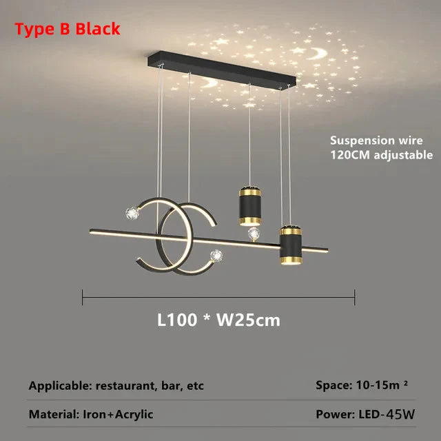 Modern Dining Room Pendant Light LED