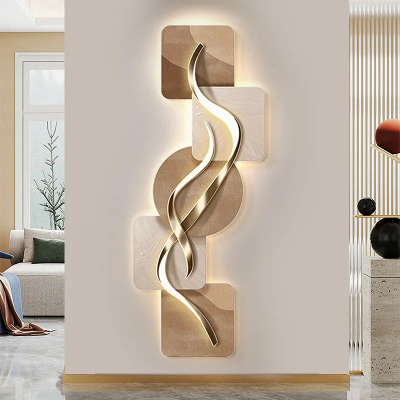 Modern Entrance Decor Painting Wall Nordic Lamp